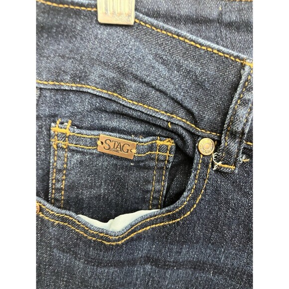 Stag Women’s Jeans Blue Denim Size 5/25 Stretch Flare Leg Mid Rise - Picture 10 of 11